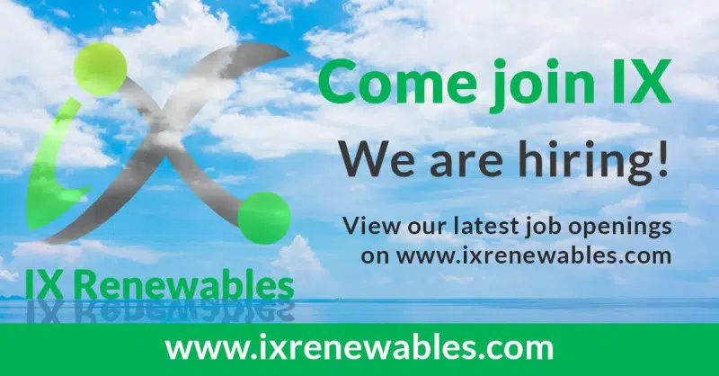 IX Renewables is hiring!