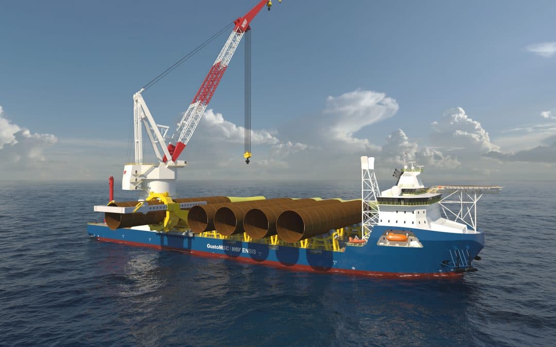 GustoMSC introduces the ENSIS next-generation heavy lift crane vessel series
